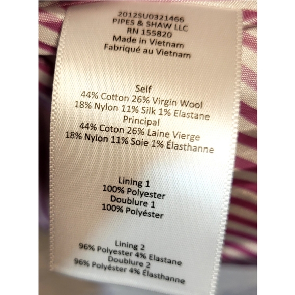 Veronica Beard Beacon Dickey Blazer Jacket In Orchid Purple Wool Blend Size 10 - Picture 13 of 16